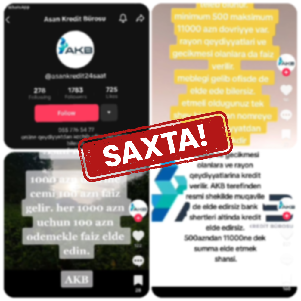 “Azərbaycan Kredit Bürosu”nun məlumatı